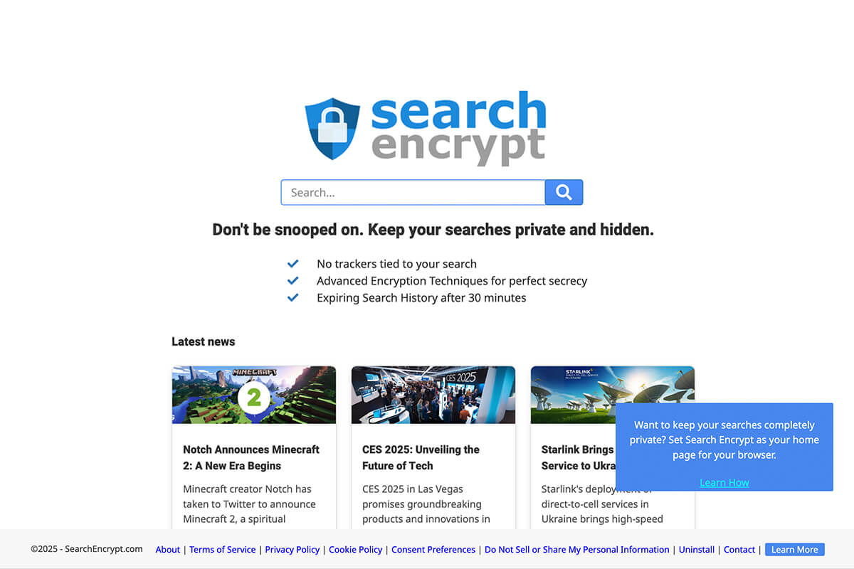 Search Encrypt