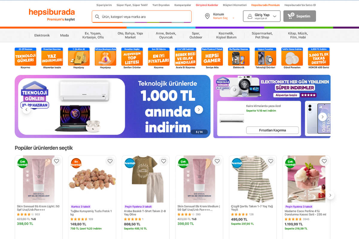 Türkiye'nin E-Ticaret Pazaryerleri: Hepsiburada